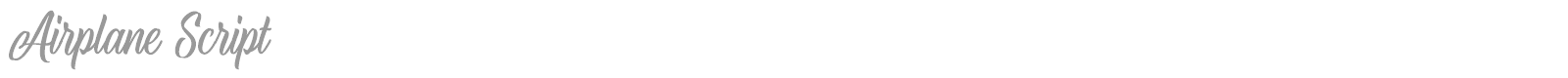 Airplane Script font preview